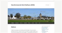 Desktop Screenshot of gereformeerdekerkdalfsen.nl